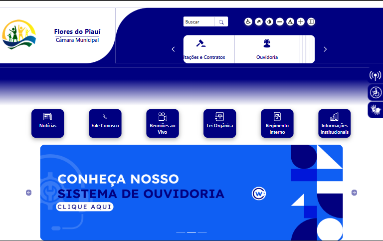 O novo portal da transparência da Câmara Municipal de Flores do Piauí